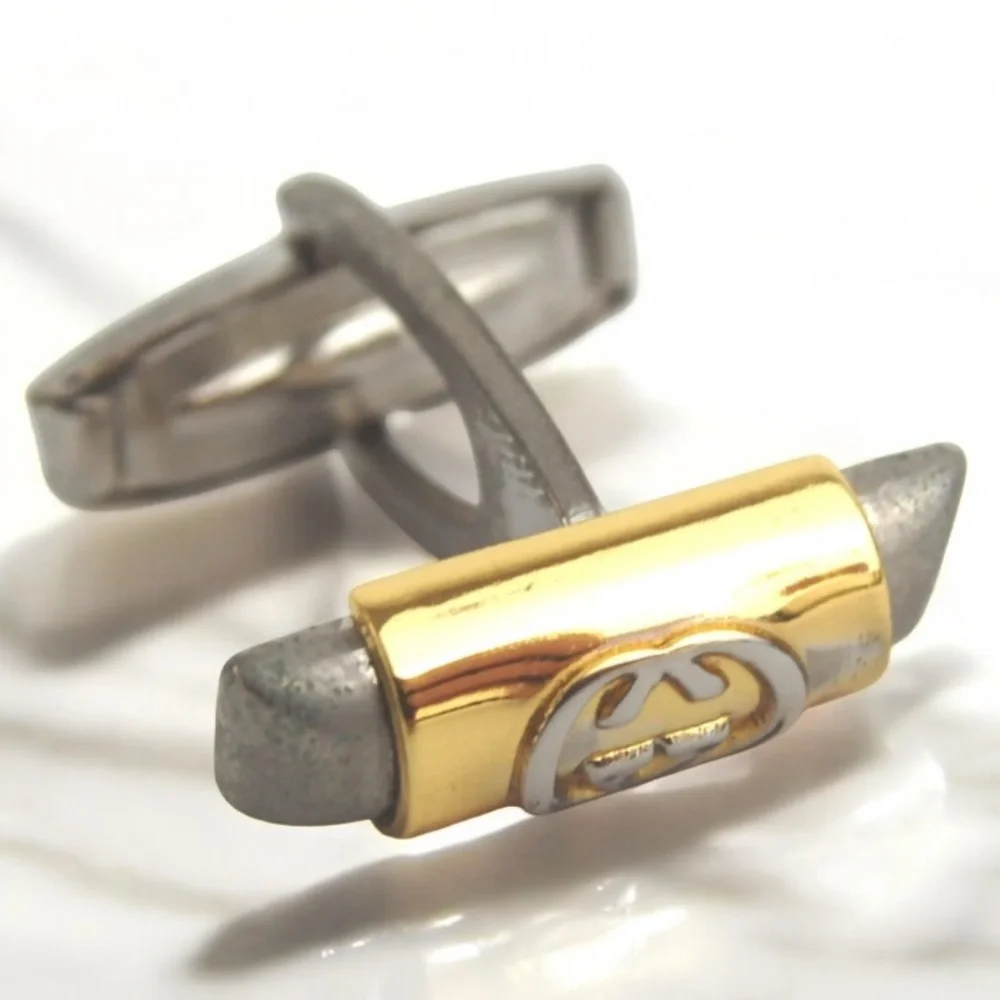 GUCCI Interlocking GG Set of 2: Cufflinks & Neck Tie Set 😍❤️
